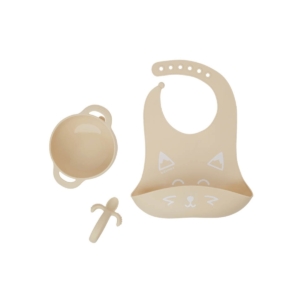 Babymoov Silicone Bowl, Feeder & Bib Set-Fox