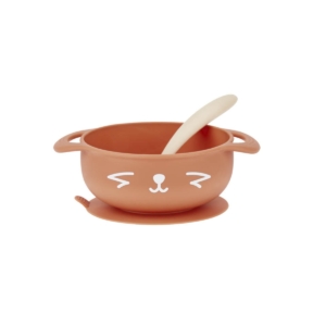 Babymoov Silicone Bowl & Spoon Set-Fox