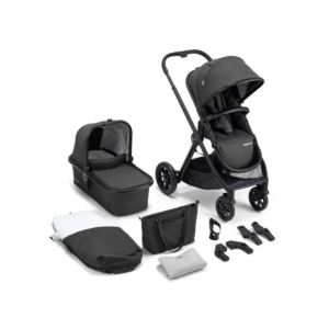 Babymore MeMore 11 Piece Pram System Bundle-Black Espresso