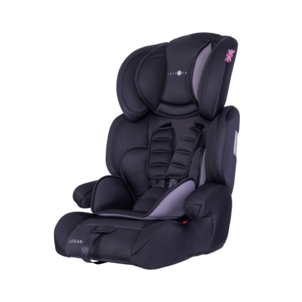 Cozy N Safe Logan Group 1/2/3 Car Seat-Black/Grey