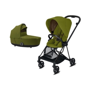 Cybex Mios 2in1 Pram System with Black Chassis-Khaki Green (New
