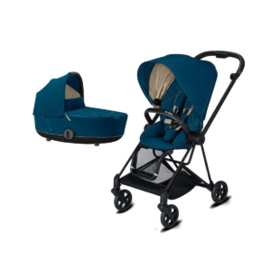 Cybex Mios 2in1 Pram System with Black Chassis-Mountain Blue (Ne