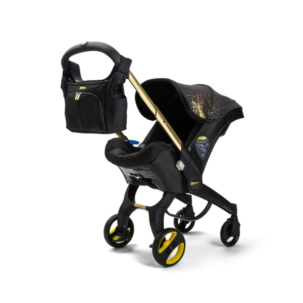 Doona Infant Car Seat Stroller Gold Edition-Black/Gold + FREE Es
