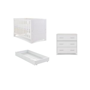 Obaby Nika 2 Piece Room Set & Underdrawer-White Wash
