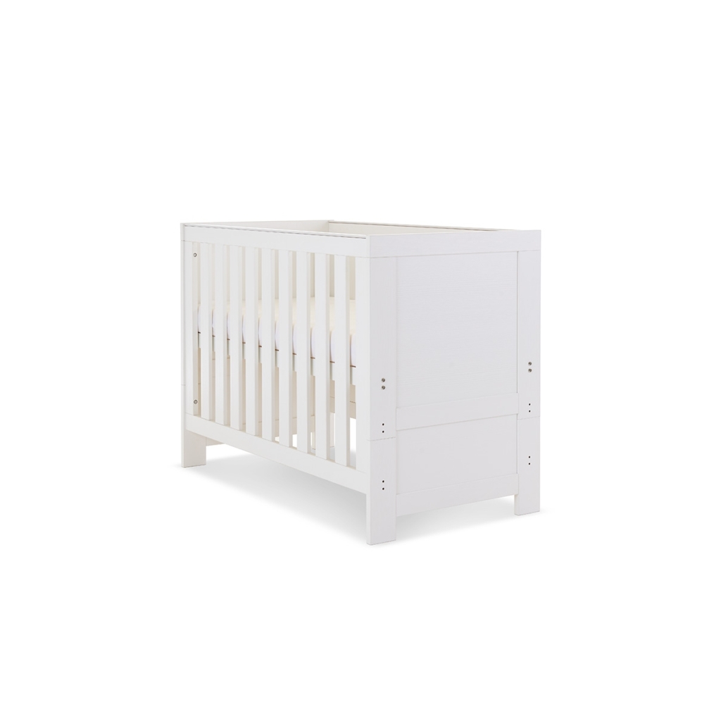 Obaby Nika Mini Cot BedWhite Wash (NEW) Everything Baby