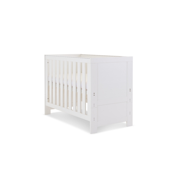 Obaby Nika Mini Cot Bed-White Wash (NEW)