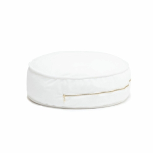 Wigiwama Velvet Ottoman-White