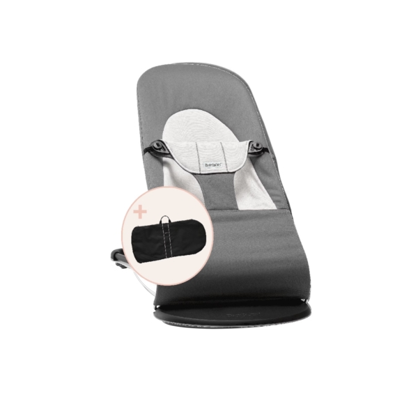 BABYBJÖRN Balance Soft Cotton Bouncer Bundle-Dark Grey