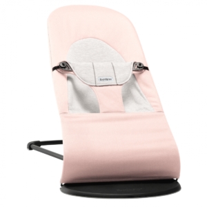BabyBjorn Balance Soft Cotton/Jersey with Black Frame-Pink/Grey