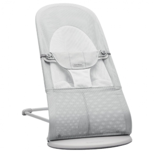 BabyBjorn Balance Soft Mesh Bouncer with Light Grey Frame-Silver