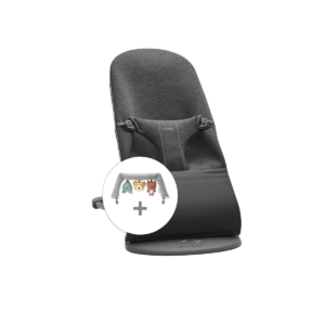 BABYBJÖRN Bliss 3D Jersey Bouncer Bundle-Charcoal Grey