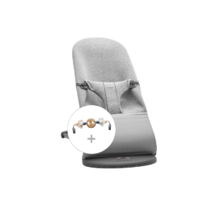 BABYBJÖRN Bliss 3D Jersey Bouncer Bundle-Light Grey