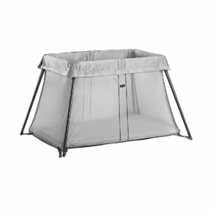 BABYBJÖRN Travel Cot Light Bundle-Silver