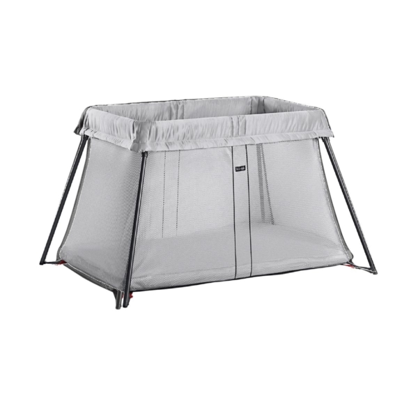 BABYBJÖRN Travel Cot Light Bundle-Silver