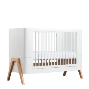 Gaia Hera Complete Sleep Cot-Scandi White/Natural