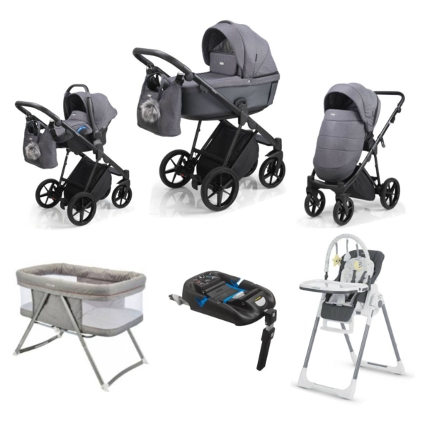 Mee-Go Milano Plus 11pc Bundle Package-Midnight Grey with Swiftf