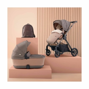 Silver Cross Reef First Bed Folding Carrycot & Fashion Pack-Eart