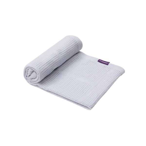 ClevaMama Cellular Blanket Crib/Moses Basket-Blue (New 2022)