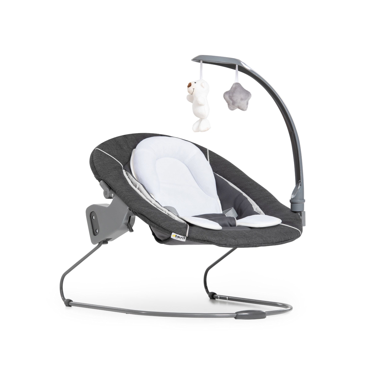 Hauck Alpha Deluxe Bouncer-Melange Grey (New 2022)