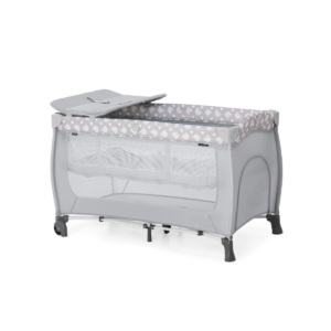 Hauck Sleep N Play Center Travel Cot-Teddy Grey (2022)