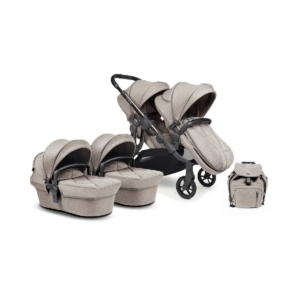 iCandy Orange Twin Pushchair and Carrycot - Sandstone Marl