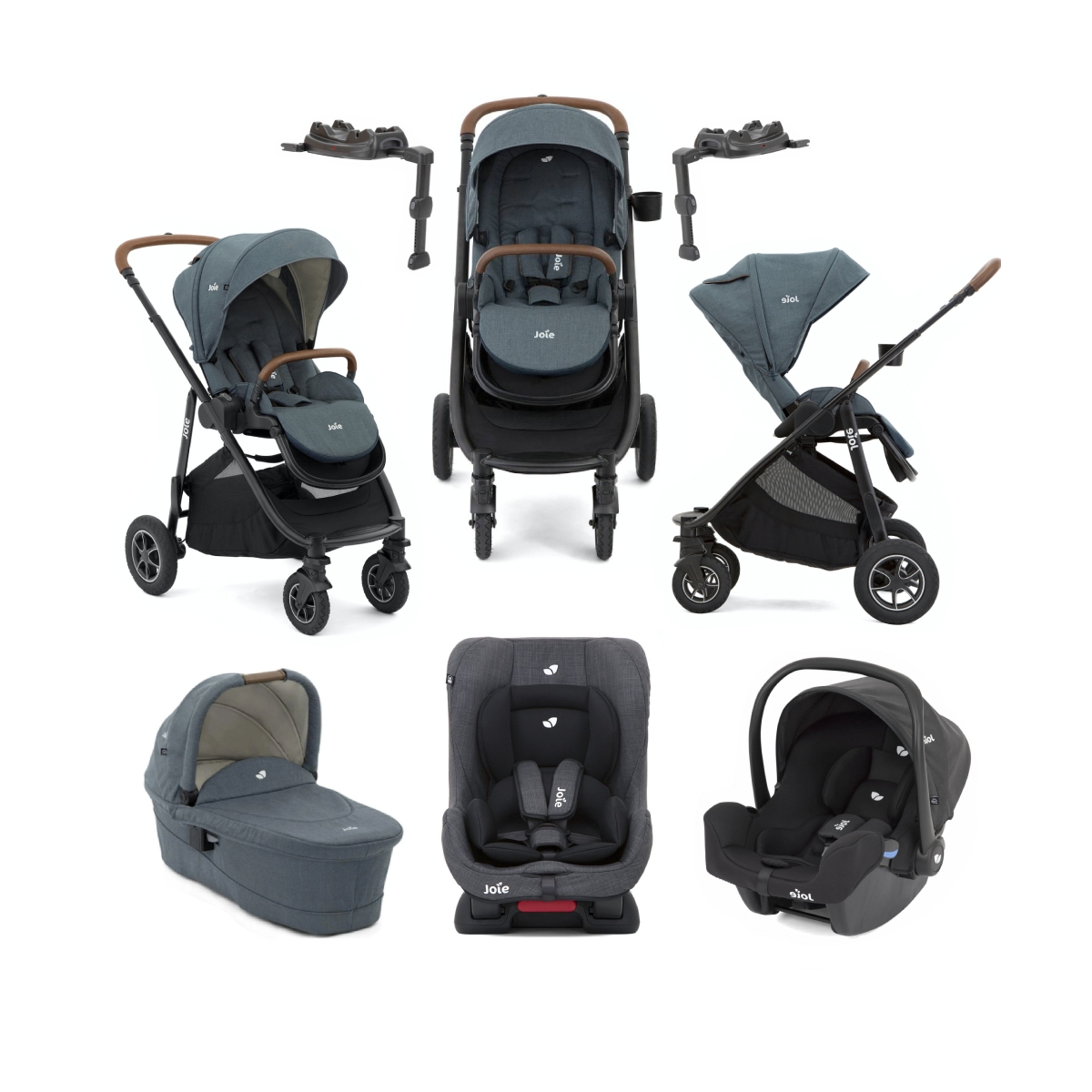Joie Versatrax (I-Snug & Tilt) 5 Piece Travel System With isofix ...