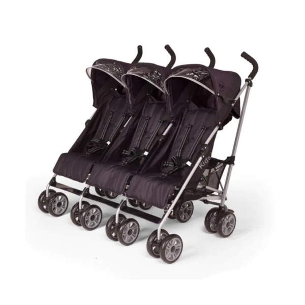 Kids Kargo Triple Stroller-Black