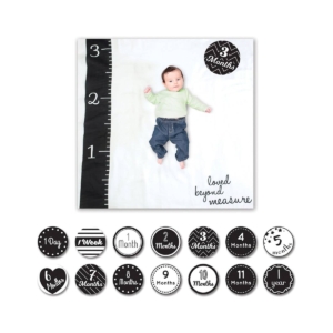 Lulujo Milestone Swaddle and Card Set-Loved Beyond Measure