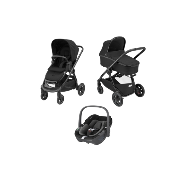 Maxi Cosi Adorra Luxe 360 -3in1 Bundle-Twillic Black