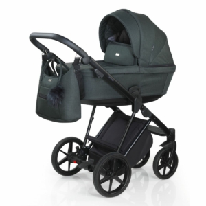 Mee-Go Milano Plus Leatherette 3in1 Travel System-Racing Green