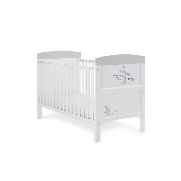 Obaby Grace Inspire Cotbed Guess How Much I Love You Scribble-Gr
