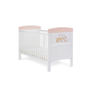 Obaby Grace Inspire Guess How Much I Love You To Hop Cotbed-Pink