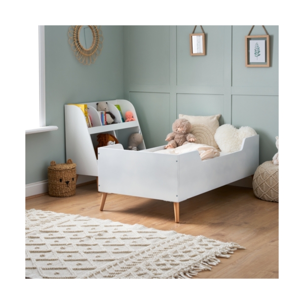 Obaby Maya Toddler Bed-White/Natural (New 2022)