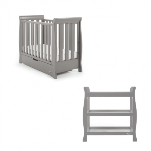 Obaby Stamford Sleigh SPACE SAVER 2 Piece Furniture Room Set-Tau