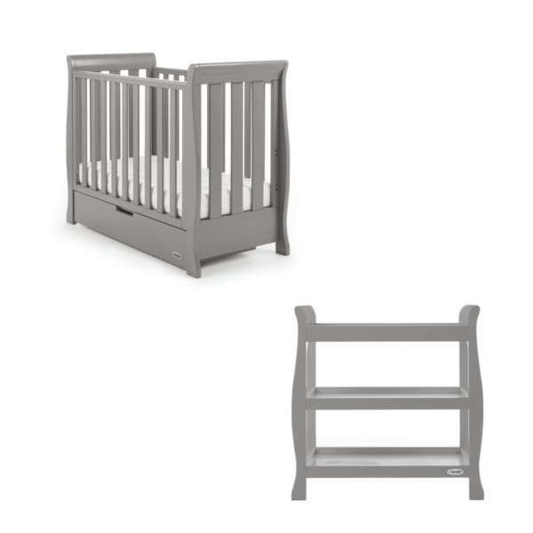 Obaby Stamford Sleigh SPACE SAVER 2 Piece Furniture Room Set-Tau