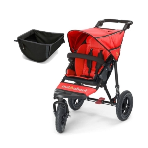 Out n About Nipper Single 360 V4 Stroller-Carnival Red With Stor