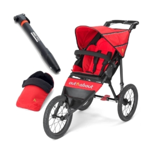 Out n About Nipper SPORT V4 Stroller-Carnival Red With Footmuff