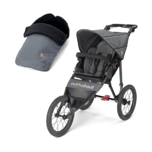 Out n About Nipper SPORT V4 Stroller-Steel Grey With FREE Mini T