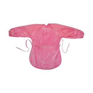 SillyBillyz Towel Messy Eater Bib-Cerise