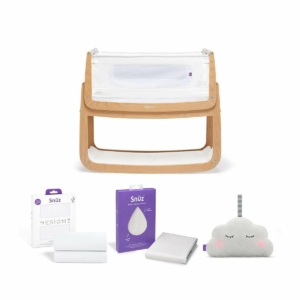 SnuzPod4 Bedside Crib Bundle Package - Natural