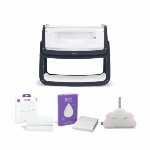 SnuzPod4 Bedside Crib Bundle Package - Navy