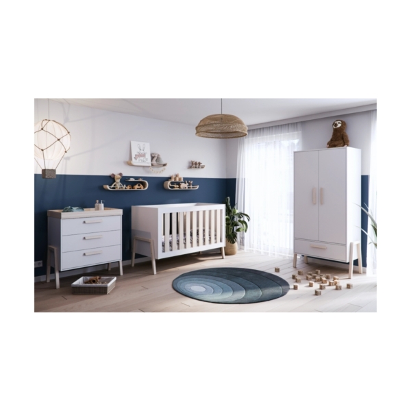 Babystyle Arendelle 3 Piece Roomset-White/Natural