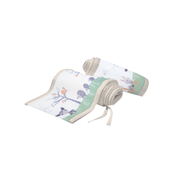 Breathable Baby Classic Cot Liners 2 Sided-Woodland Walk
