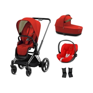 Cybex e-Priam Chrome Pushchair with Lux Carry Cot & Cloud Z Car