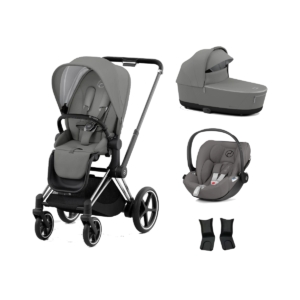 Cybex e-Priam Chrome Pushchair with Lux Carry Cot & Cloud Z Car
