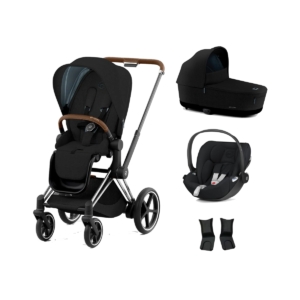 Cybex e-Priam Chrome Pushchair with Lux Carry Cot & Cloud Z Car