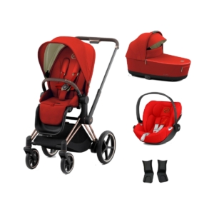 Cybex e-Priam Rose Gold Pushchair with Lux Carry Cot & Cloud Z C