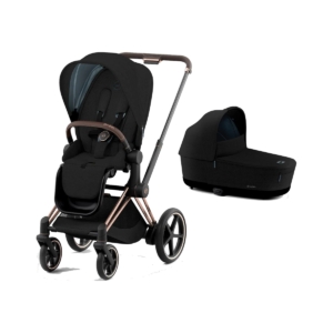 Cybex e-Priam Rose Gold Pushchair with Lux Carry Cot- Stardust B