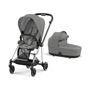 Cybex Mios Chrome Pushchair with Lux Carry Cot-Soho Grey/Black (