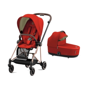 Cybex Mios Rose Gold Pushchair with Lux Carry Cot-Autumn Gold (N